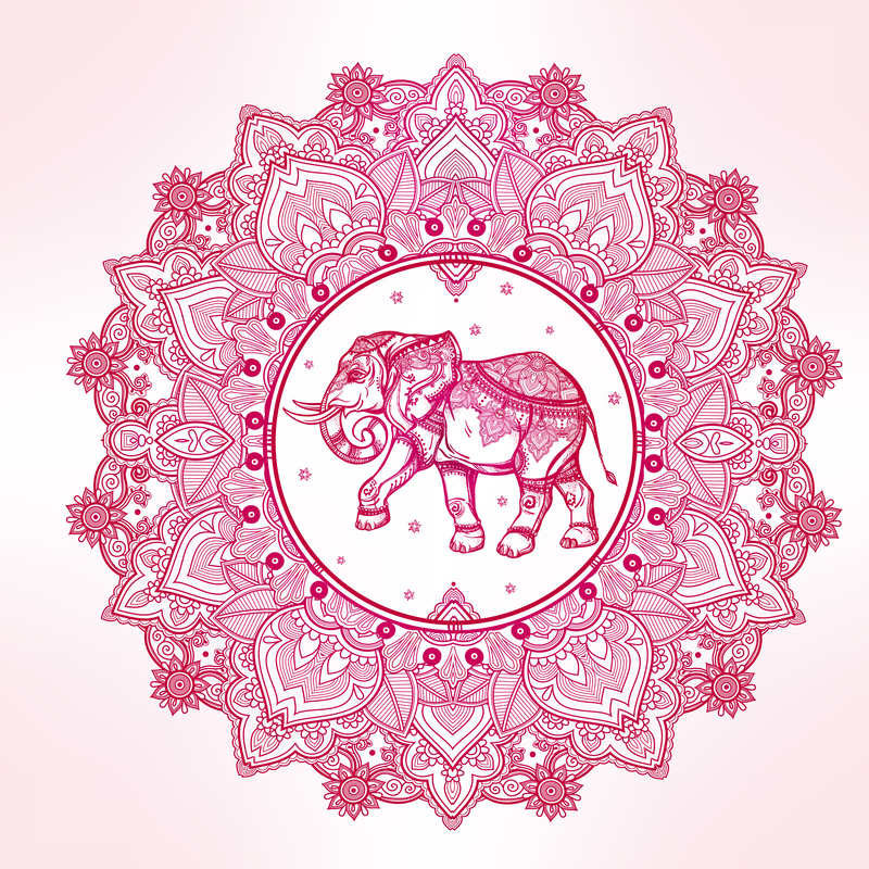 elephant mandala  mandalas for the soul